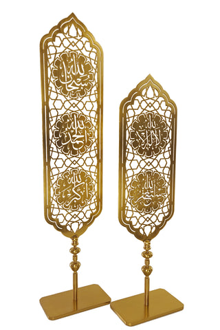 Metal Stands Moroccan Design Gold